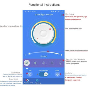 LED Ceiling Light Bedroom Light APP Control with Stepless Dimming or OFF ON Control Three Color Acrylic Ceiling Panel Lamp Unique Minimalist Livingroom